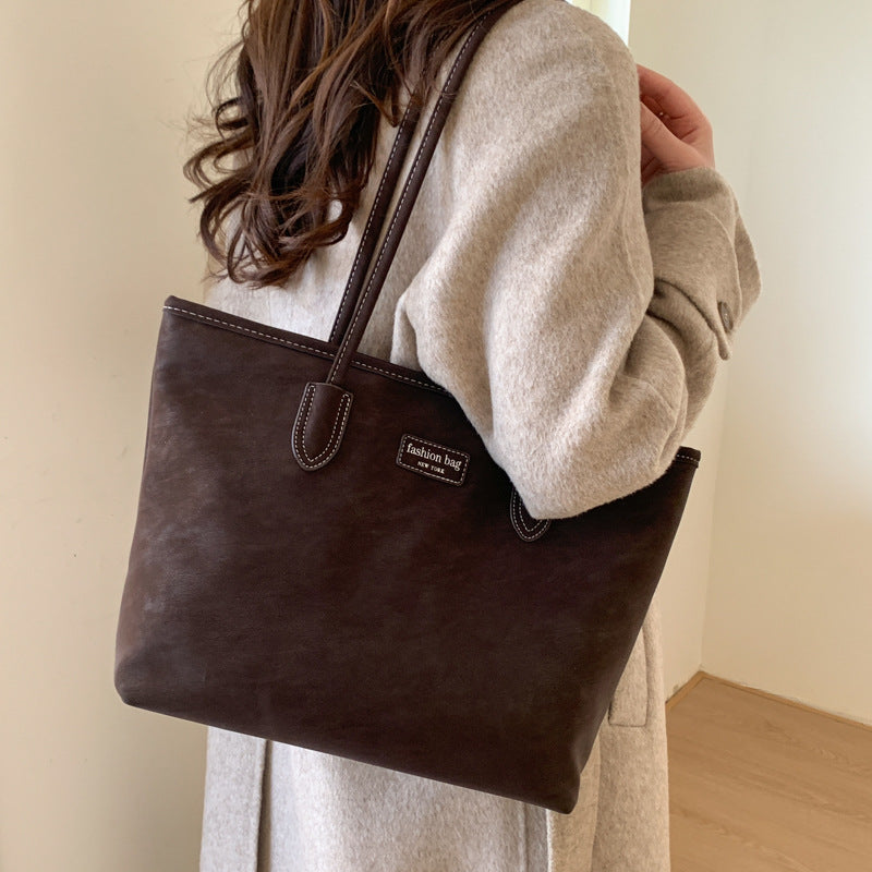 Elegante Kunstleder Tote Bag Brehn