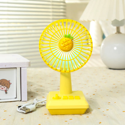 Damen tragbarer USB Tischventilator im fröhlichen Ananas-Design Brehn