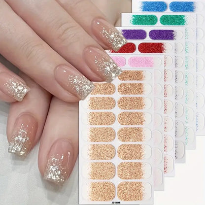 Glamorous Glitter Ombre Nagelwickel
