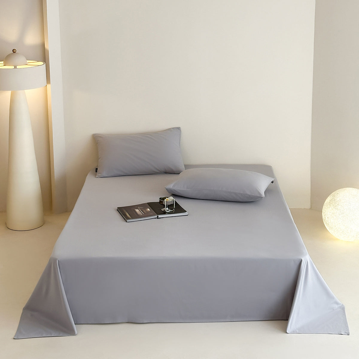 Luxuriös atmungsaktives Baumwollsatin Bettwäsche-Set