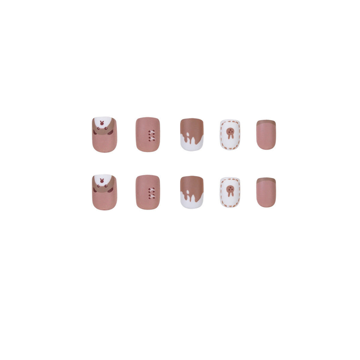 Kunstvolle Nagelkunst mit Bärenmotiv Brehn
