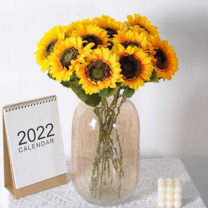 Dekorativer Stoff Sonnenblumenstängel