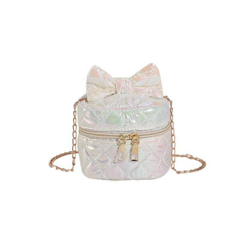 Gepolsterte Mini-Handtasche mit Schleifendetail