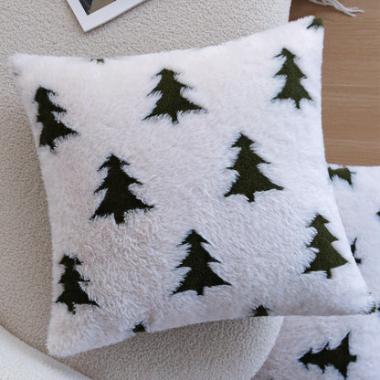 Rechteckiges Plüsch‑Wohnkissen mit Tannenbaum‑Tufting Brehn