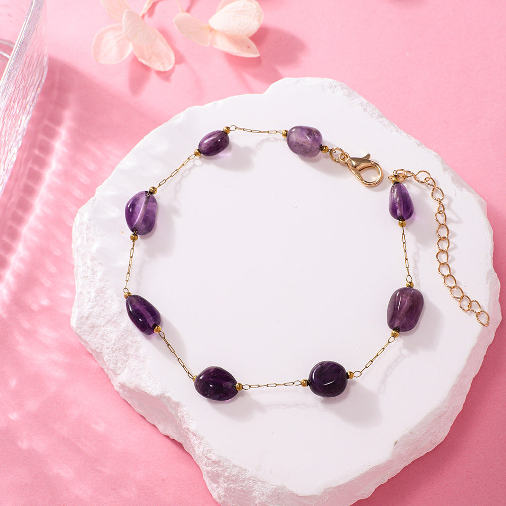Amethyst Edelstein Armband Brehn