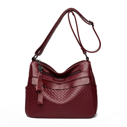 Texturierte gesteppte Schultertasche Brehn