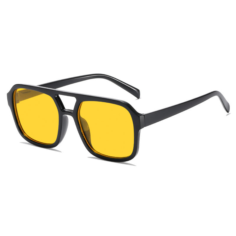 Klare Linse Quadratrahmen Sonnenbrille Brehn