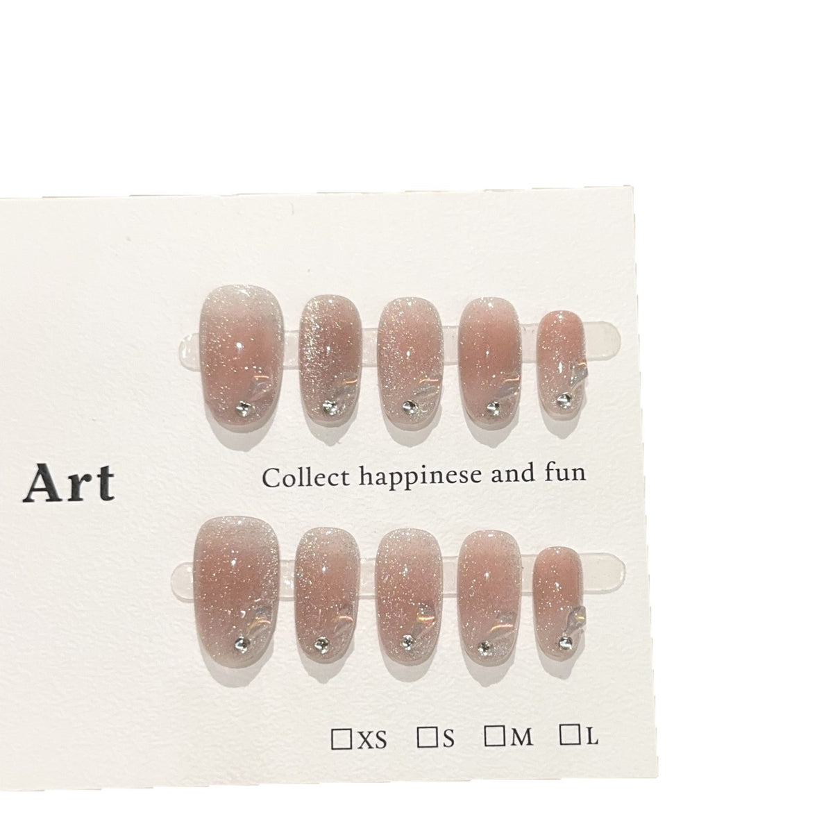 Glitzerndes Strass Press-On Nagelset