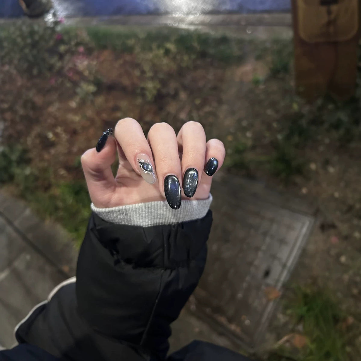 Galaxie Inspirierte Press-On Nagelkunst