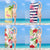 elegantes und funktionales Strandtuch mit tropischem Flamingo-Design Brehn