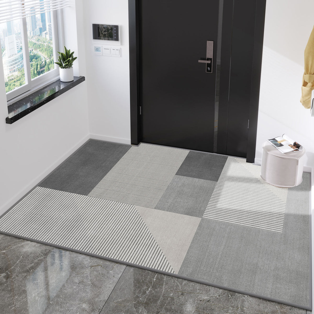 Geometrisches Muster Dekorativer Teppich