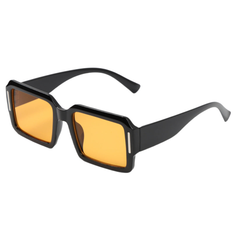 Damen modische quadratische Sonnenbrille im minimalistischen Design Brehn