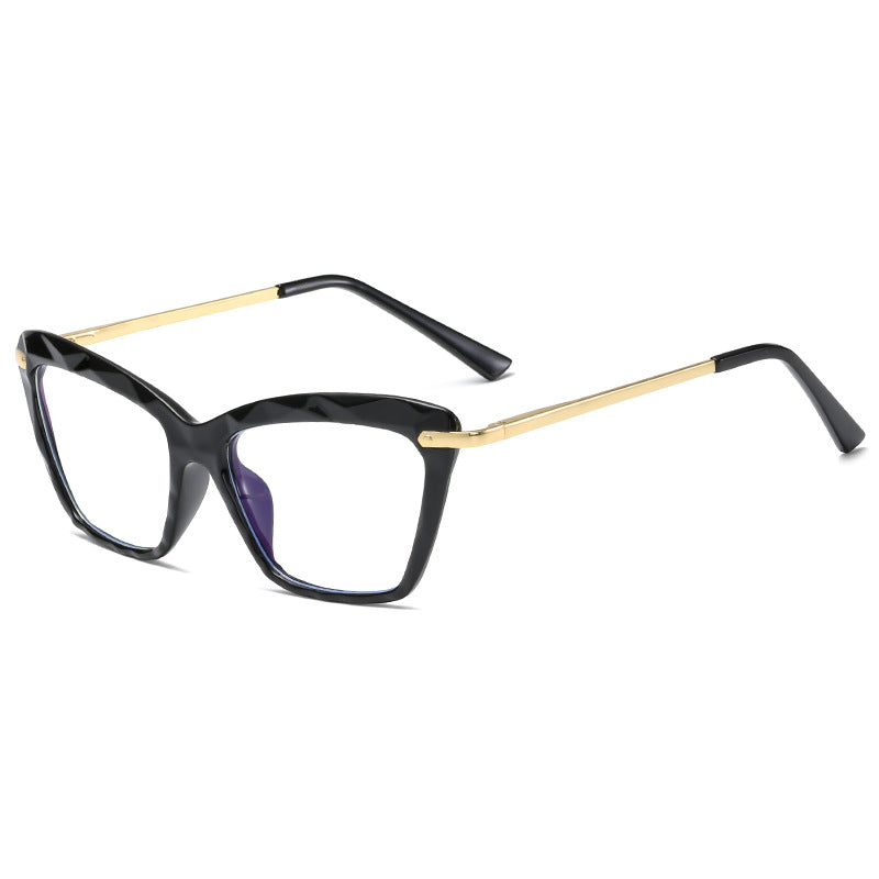 Damen modische große Brille mit elegantem Metallrahmen Brehn