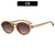 Vintage-inspirierte elegante ovale Sonnenbrille