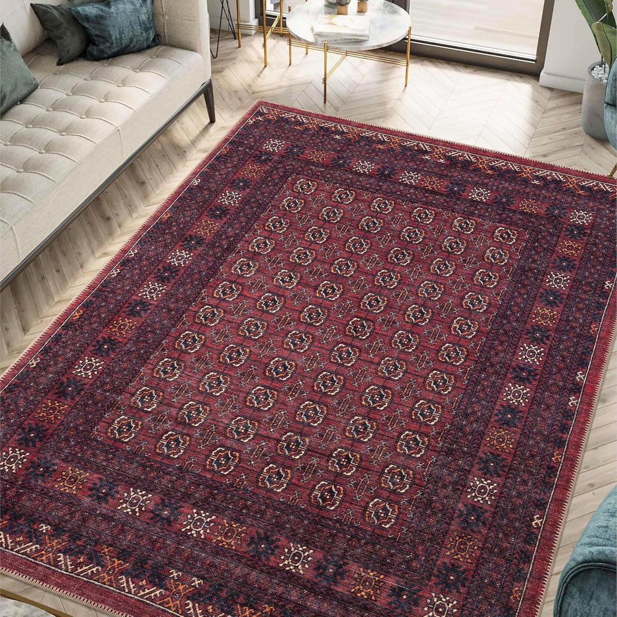 Bohemian inspirierter geometrischer Teppich