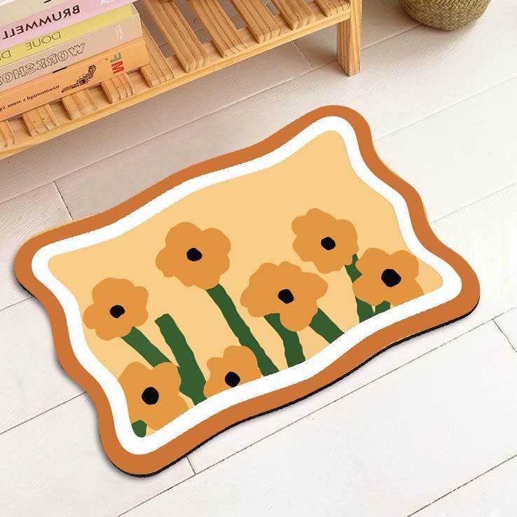 Florale dekorative Teppichmatte für die Wohnkultur