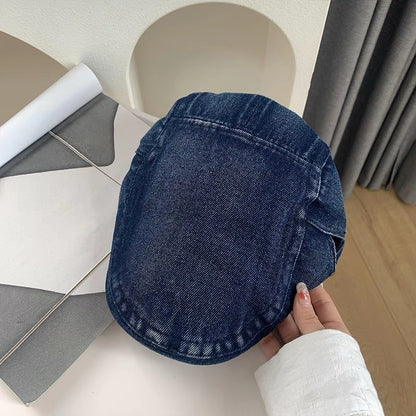 Denim Newsboy-Cap