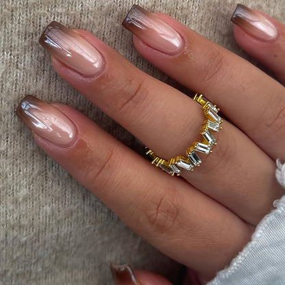 Glitzerndes Ombre Nagelset Brehn