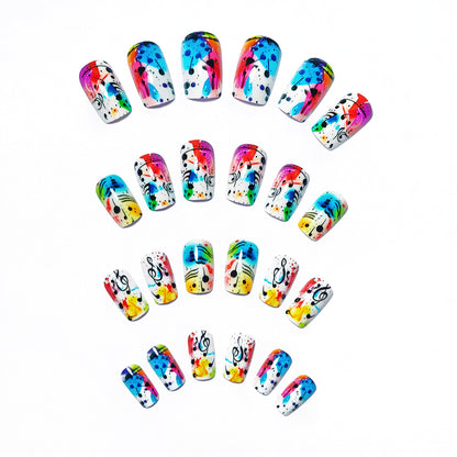 Musikalische Note Künstlerische Nagelkunst Brehn