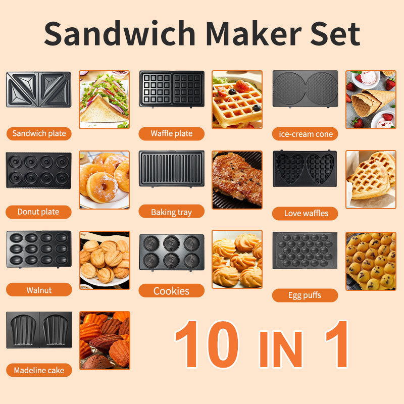 Multi-Function Sandwich- und Snack-Maker Brehn