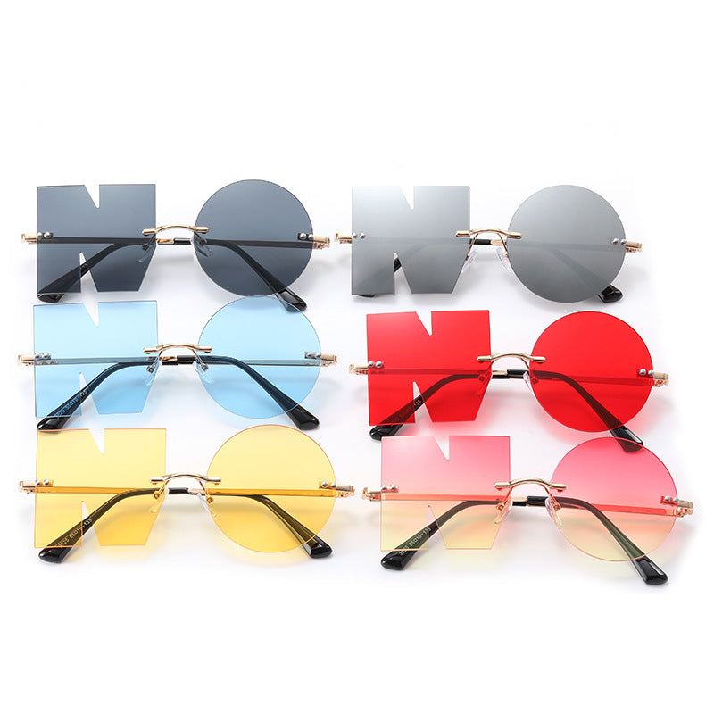 Damen außergewöhnliche geometrische Sonnenbrille mit markantem Design Brehn