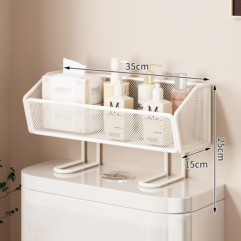 Über-Toilette Zwei-Tier Netz-Theken-Badezimmer-Organizer