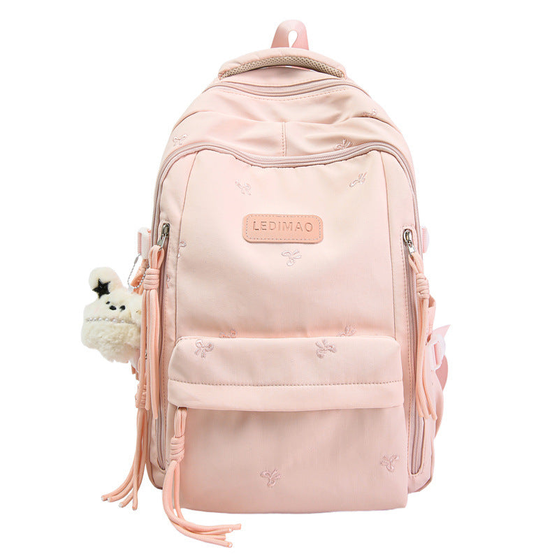 Lässiger bestickter Schulrucksack Brehn