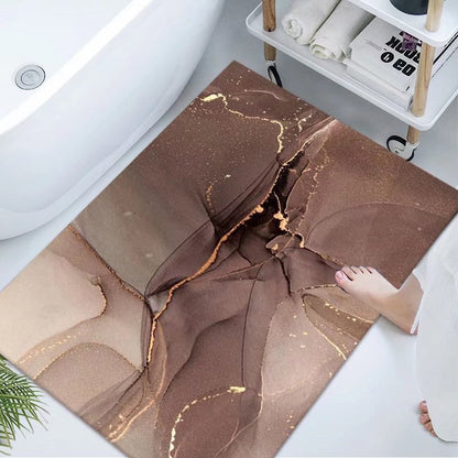 Luxuriöse Marmor Design Badematte Brehn