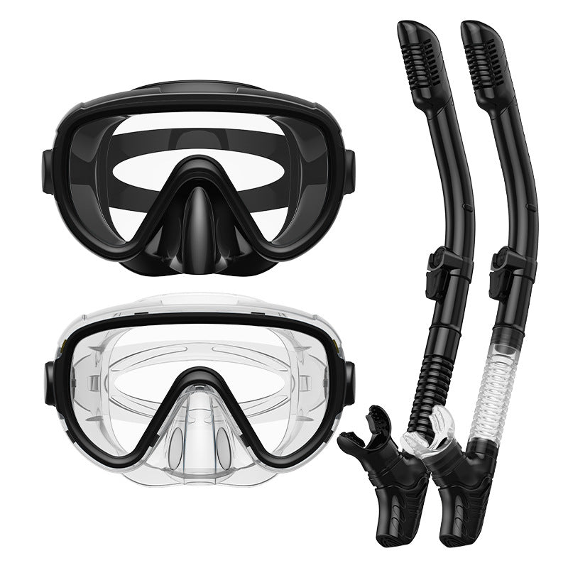 Premium Tauchmaske mit Antibeschlag-Funktion und Flexibler Atemröhre Brehn