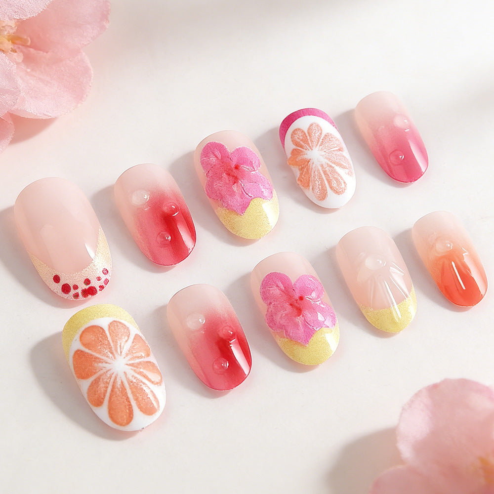 Tropisches Floral Nagelkunst Set Brehn