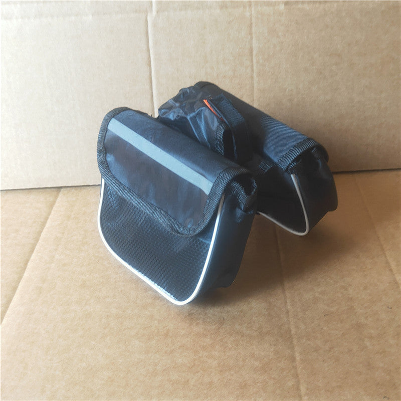 kompakte wasserdichte Fahrradlenkertasche mit reflektierendem Sicherheitsstreifen und Schnellverschlussmontage Brehn
