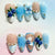 Florale dekorative Press-On Nagelset Brehn