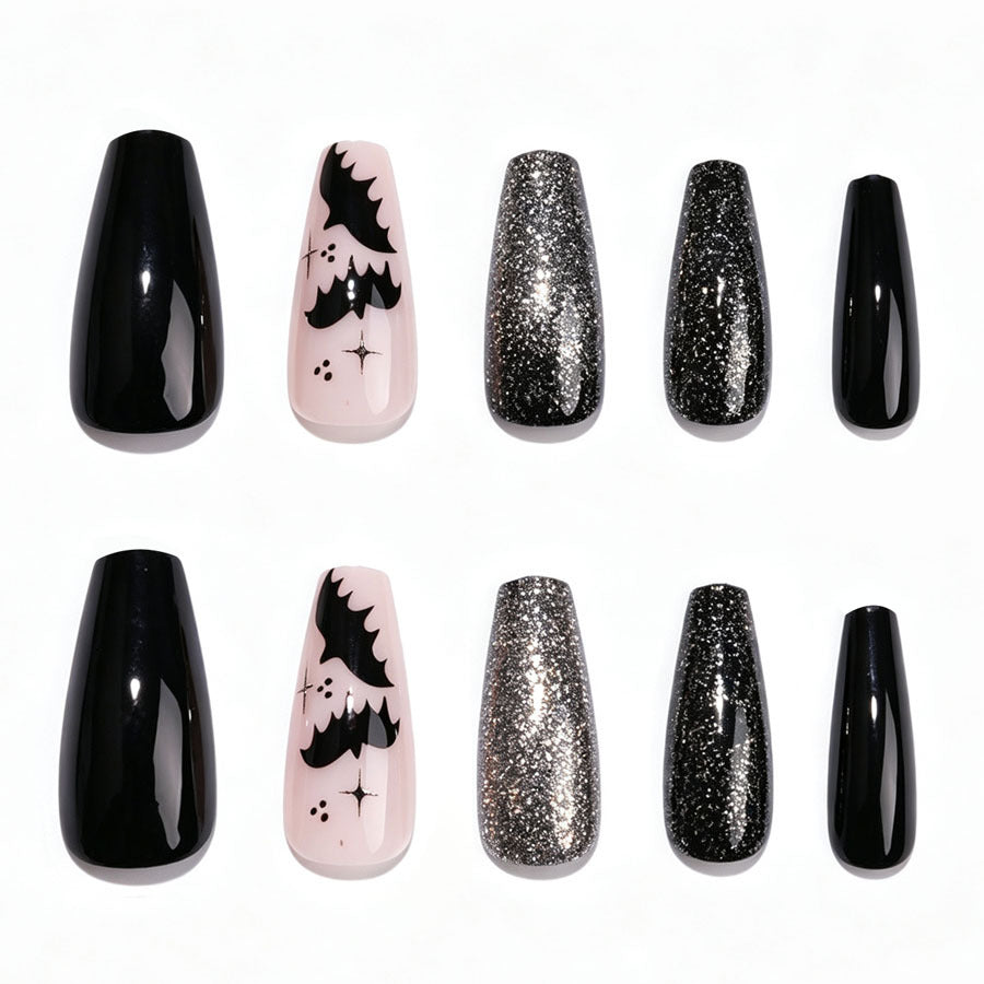 Halloween-Themen Press-On Nagelset Brehn