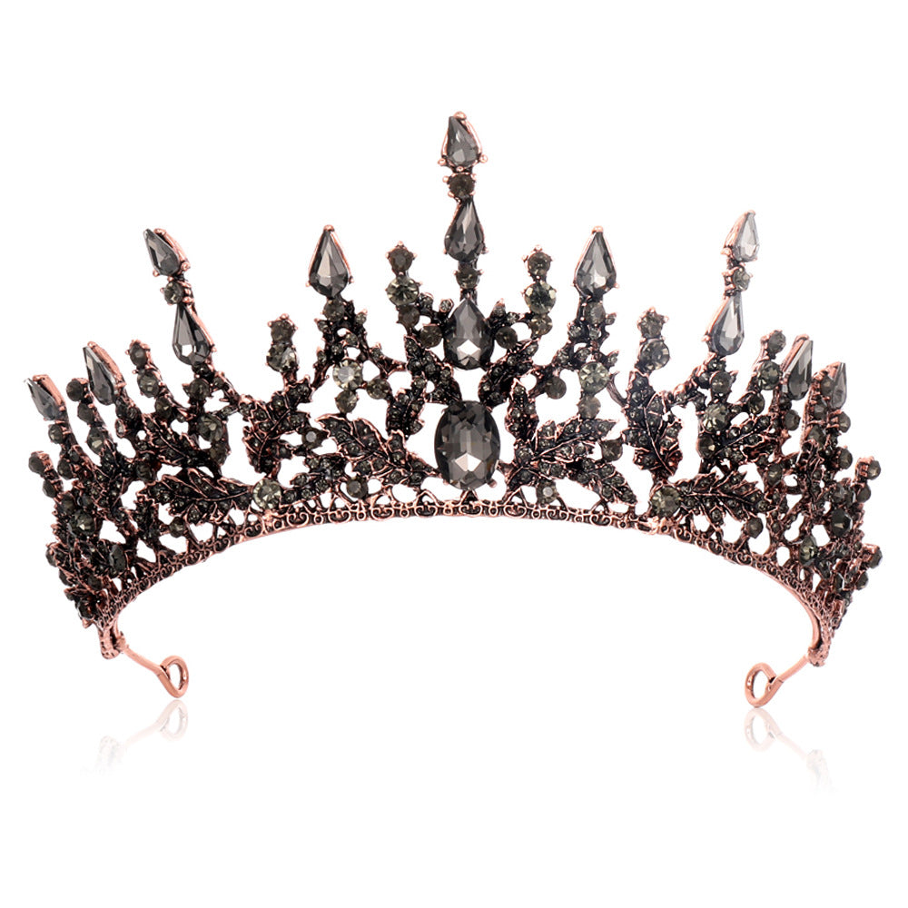 Damen Elegante Tiara mit funkelnden Kristallen Brehn