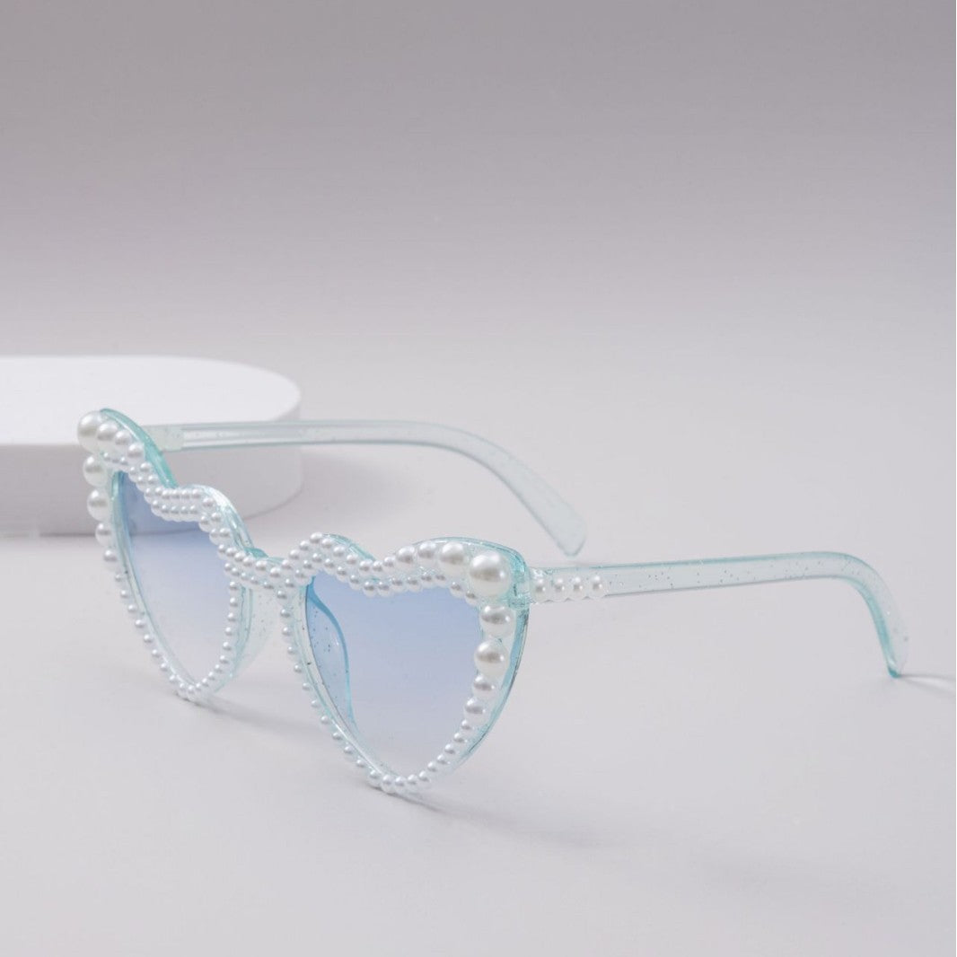 Damen Designer-Sonnenbrille mit Perlenrahmen von Brehn