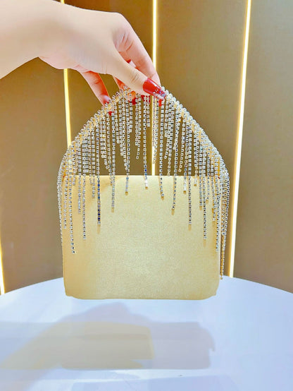 Kristall-verzierte Glam Clutch
