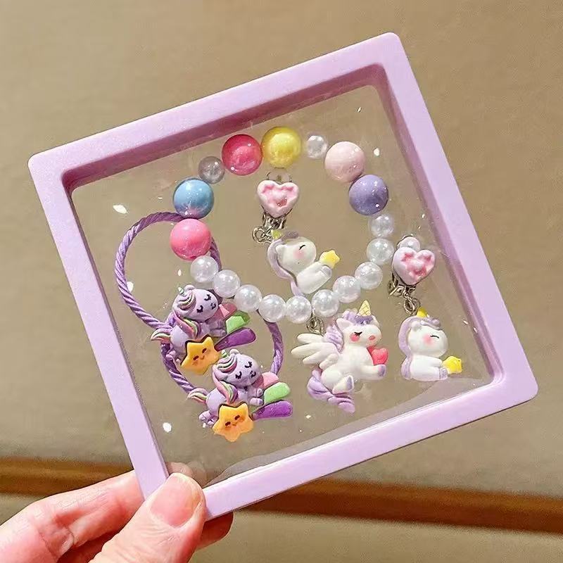 Verspielt Einhorn Charm Armband Set Brehn