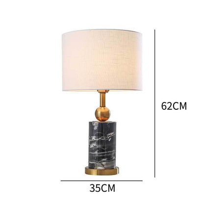 Elegante dekorative Tischlampe mit Marmorbasis