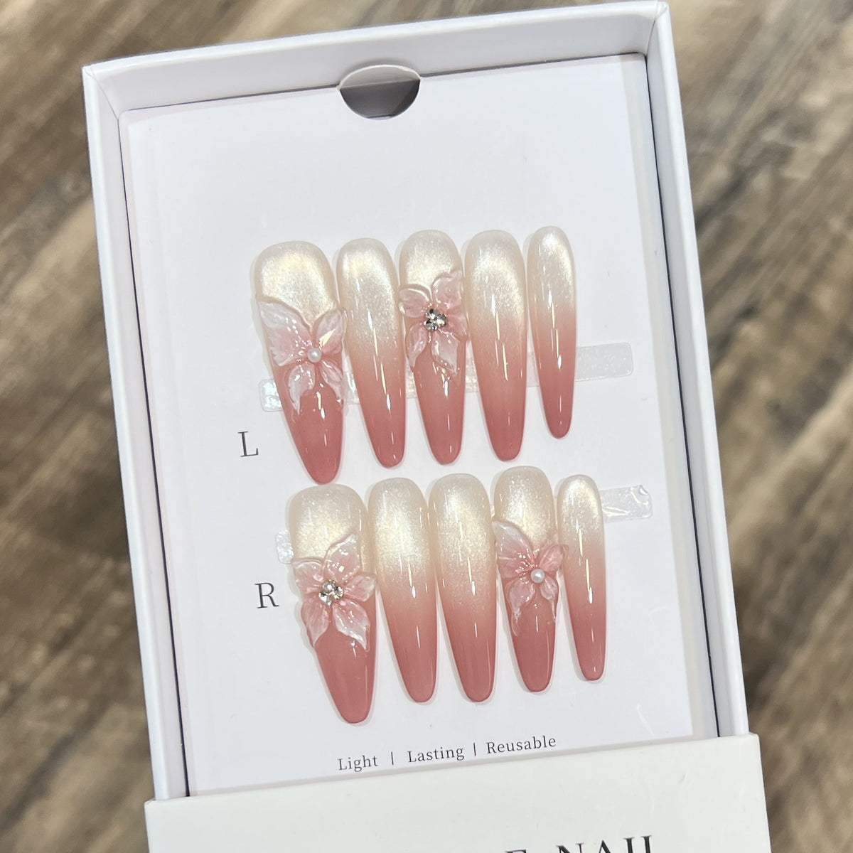 Floral Art Stiletto Press-On Nagelset Brehn