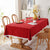 Elegante Tischdecke mit Spitzenbesatz