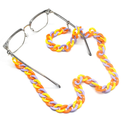 Funktionale Farbblock Brillen Kette Brehn