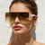 Damen oversized Sonnenbrille mit modernem futuristischen Design Brehn