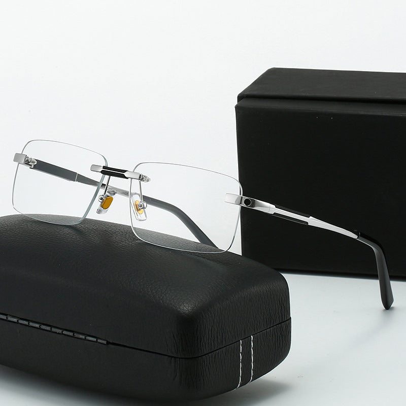 Damen Sonnenbrille im modernen rechteckigen Design mit luxuriösen Metallelementen Brehn