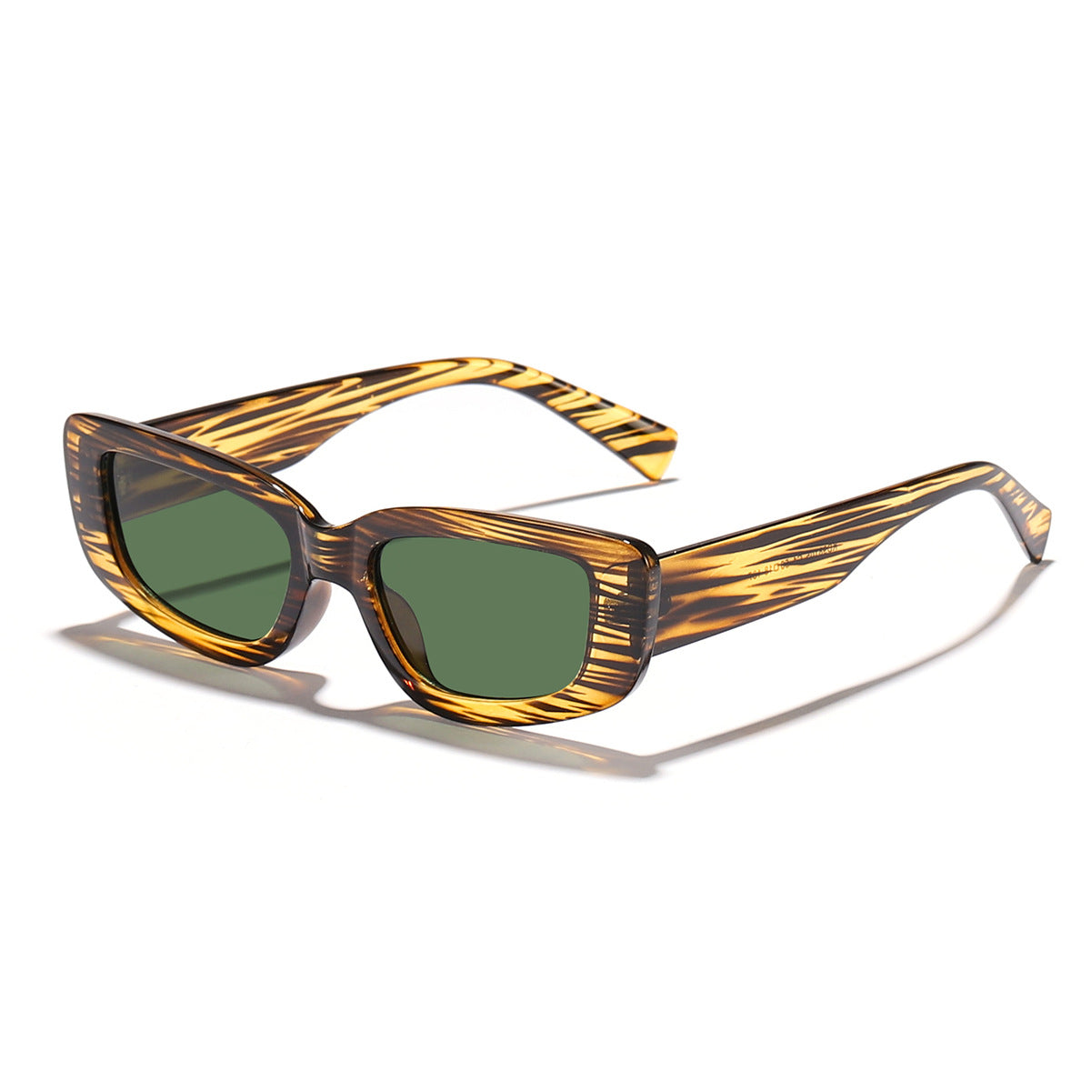 Damen modische Cat-Eye Sonnenbrille mit breitem Kunststoffrahmen und UV-Schutz Brehn