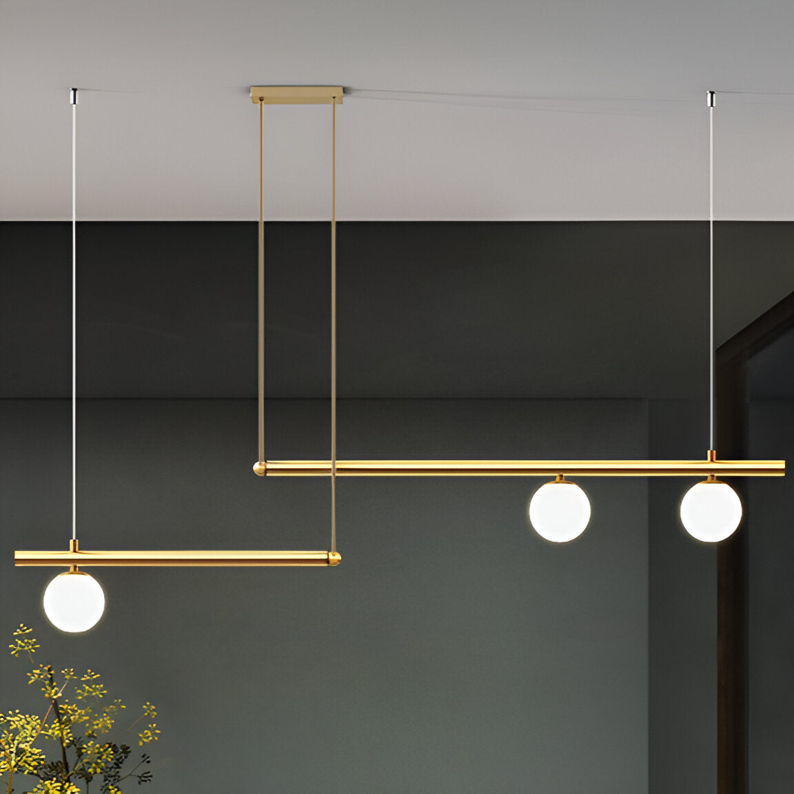 Brehn | Nordic Glass Linear Luxus Pendelleuchte