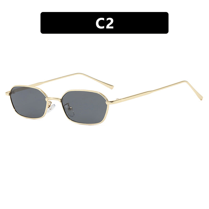 Damen geometrische Sonnenbrille im minimalistischen Design Brehn