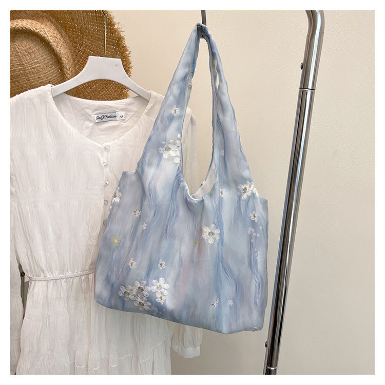 Elegante floral bedruckte Schulter Tote Bag Brehn