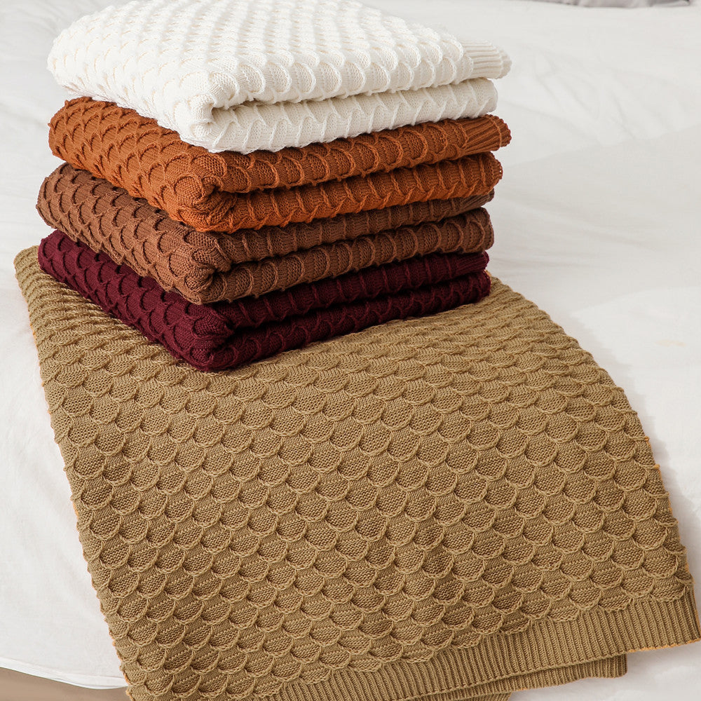 Gemütliche Strickwurfdecke Brehn