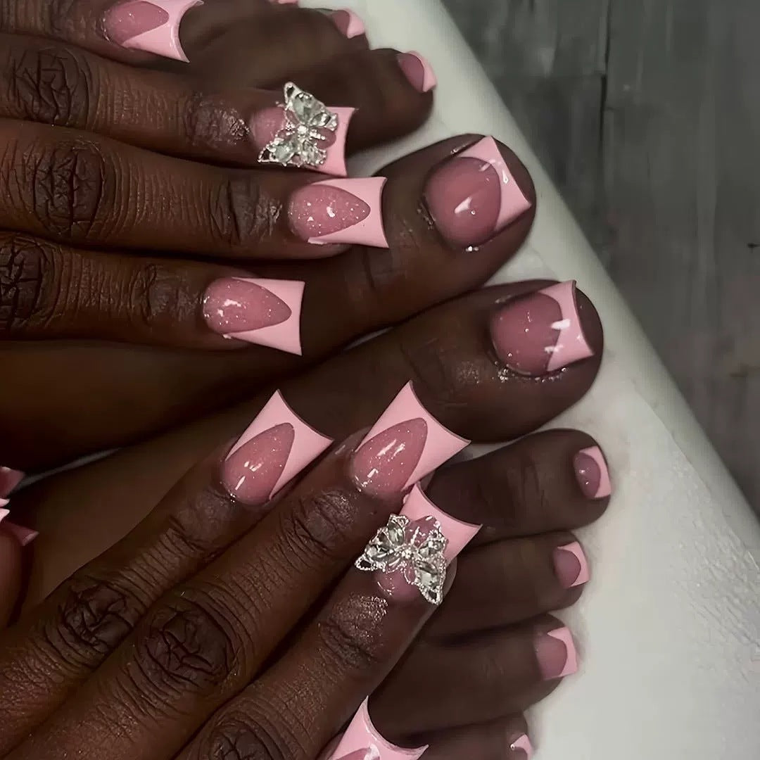 Elegante Acryl Press-On Nagelkunst Brehn