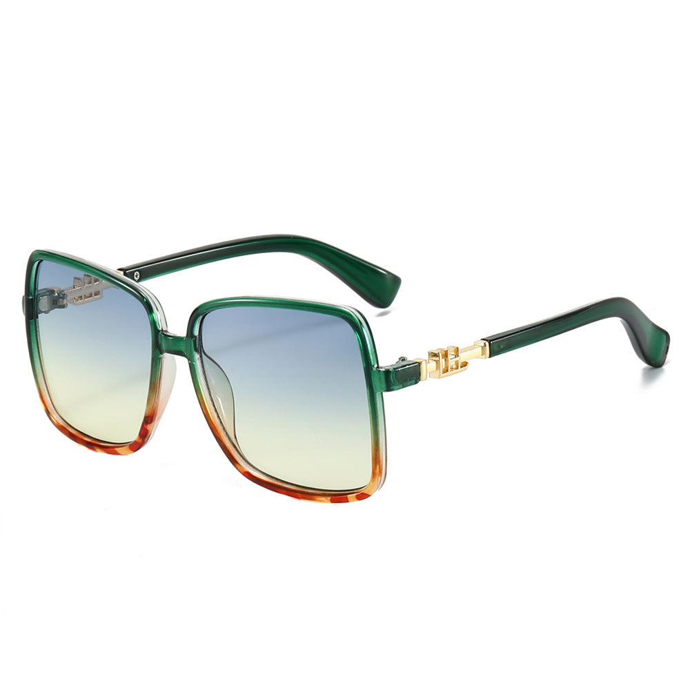 Damen Sonnenbrille mit großem Rahmen und Farbverlauf Brehn